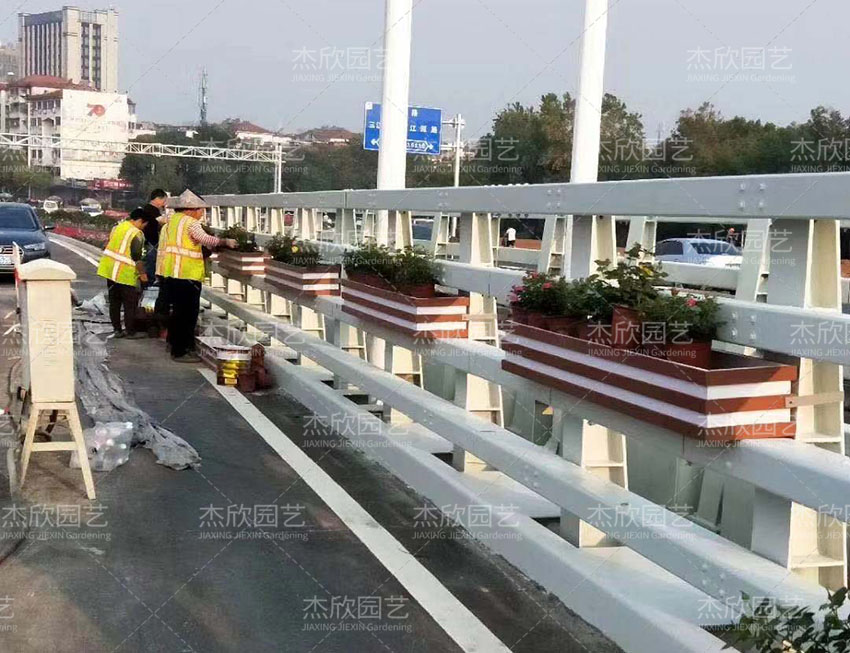 道路橋梁花箱衢州案例