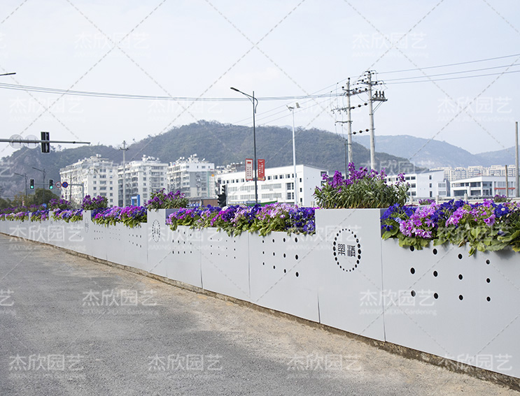 不銹鋼花箱天空之城道路花箱