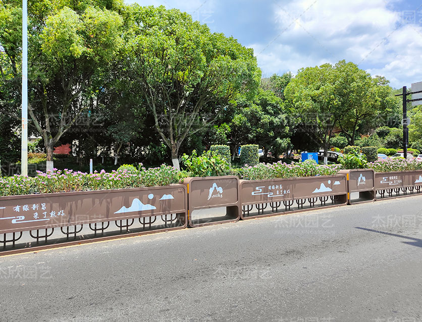 道路隔離帶花箱浙江紹興案例